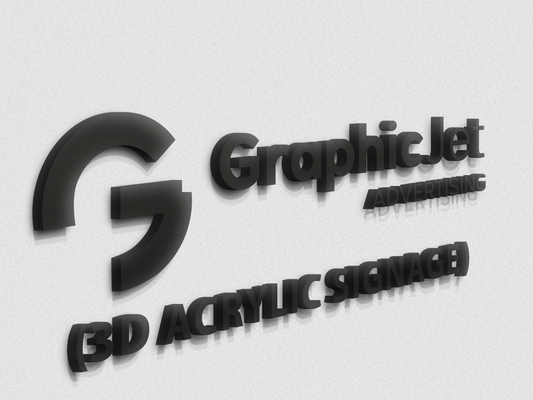 3D Acrylic Signage - Graphic Jet
