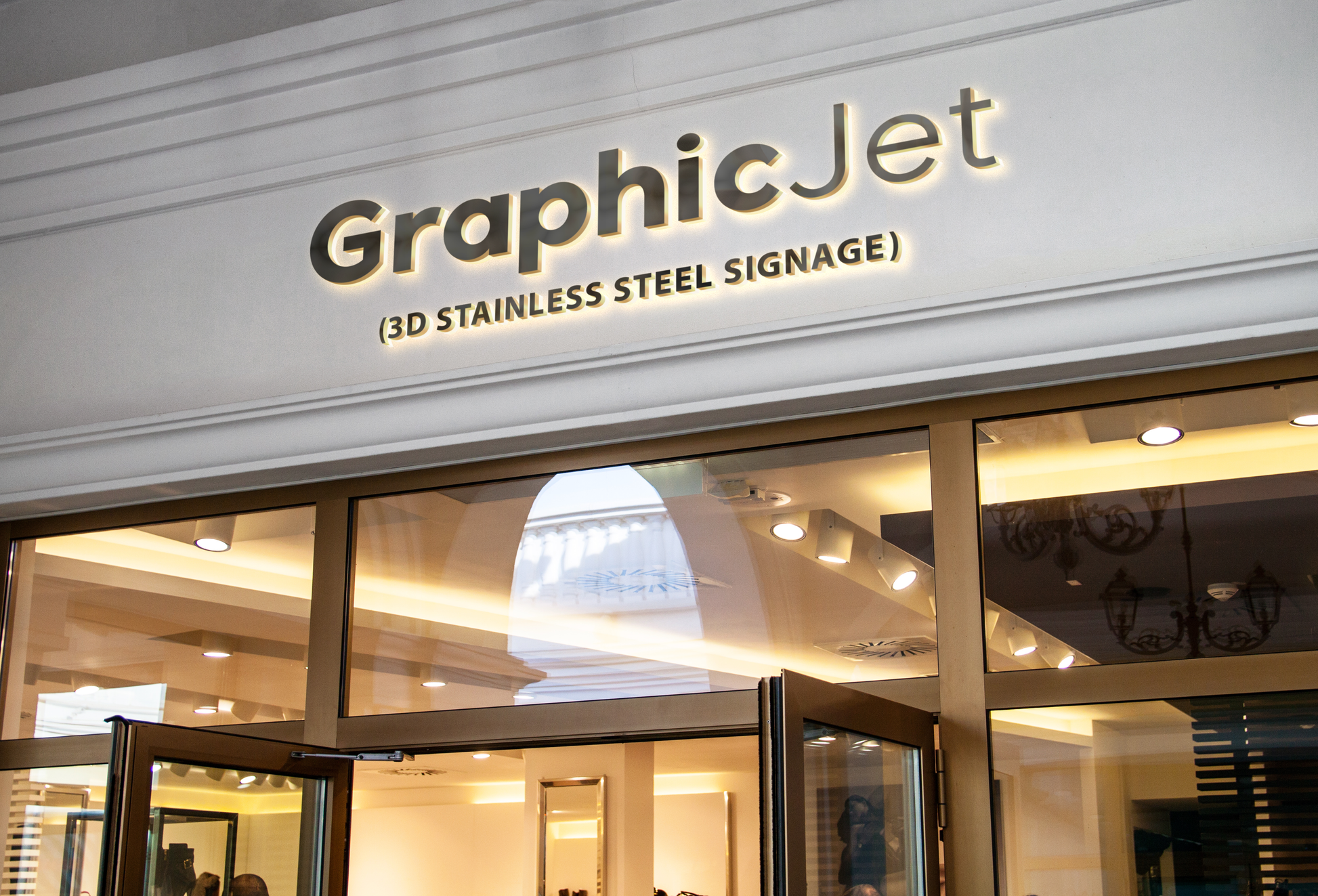 3D Stainless Steel Signage - Graphic Jet