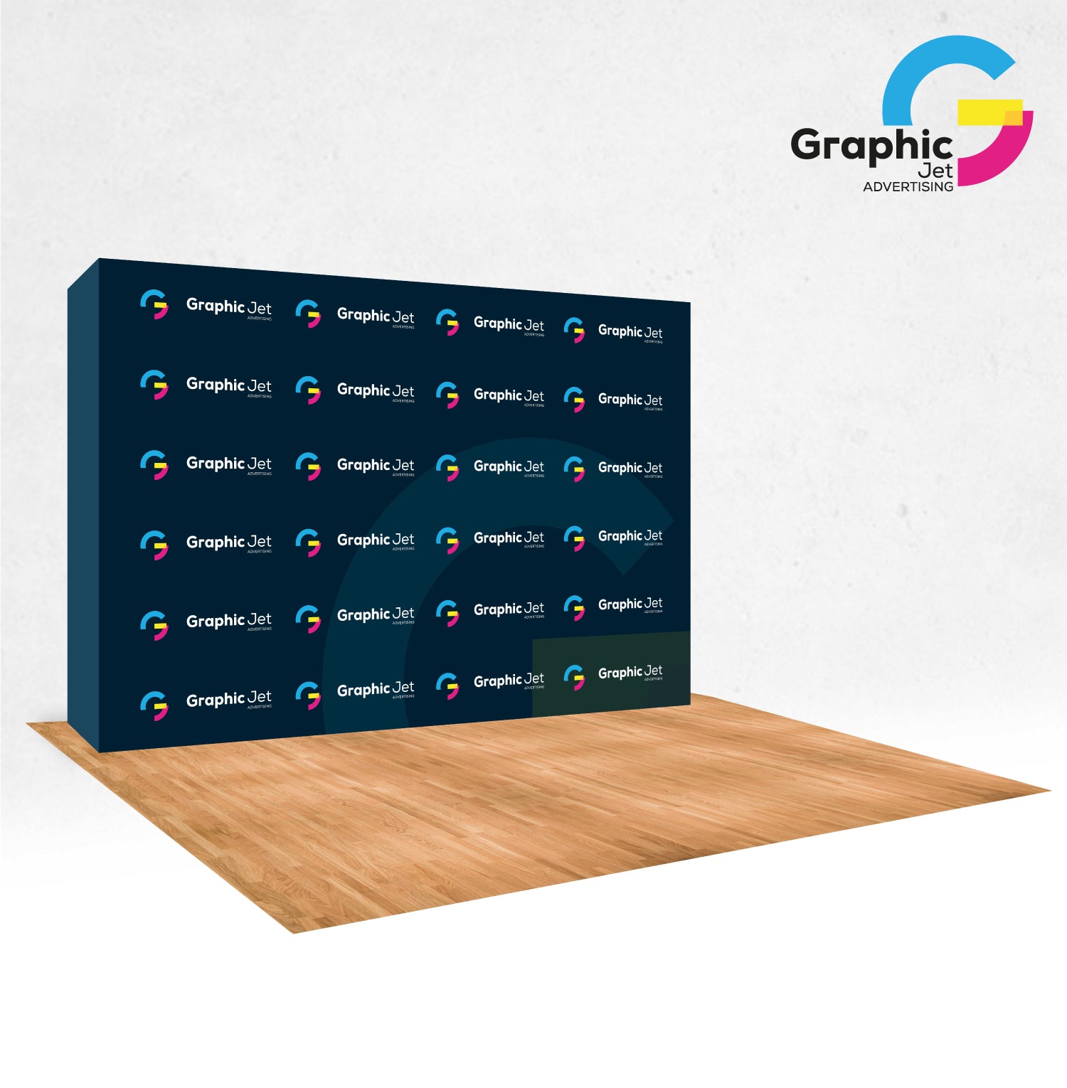 Digital Banner with Wood Stand - Graphic Jet
