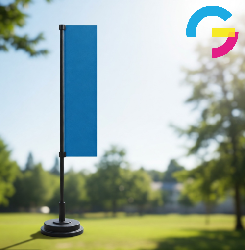 L-Shape Flag 40 KG base - Graphic Jet