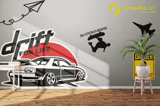 Wall Sticker Kids Room - Graphic Jet