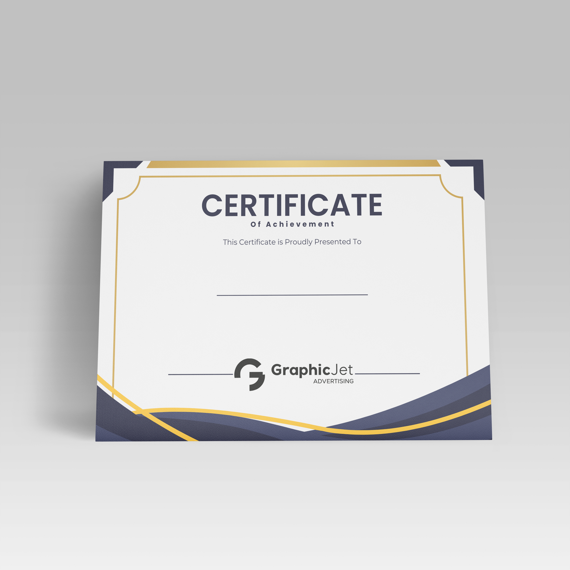 Certificate - Graphic Jet