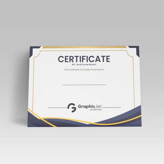 Certificate - Graphic Jet