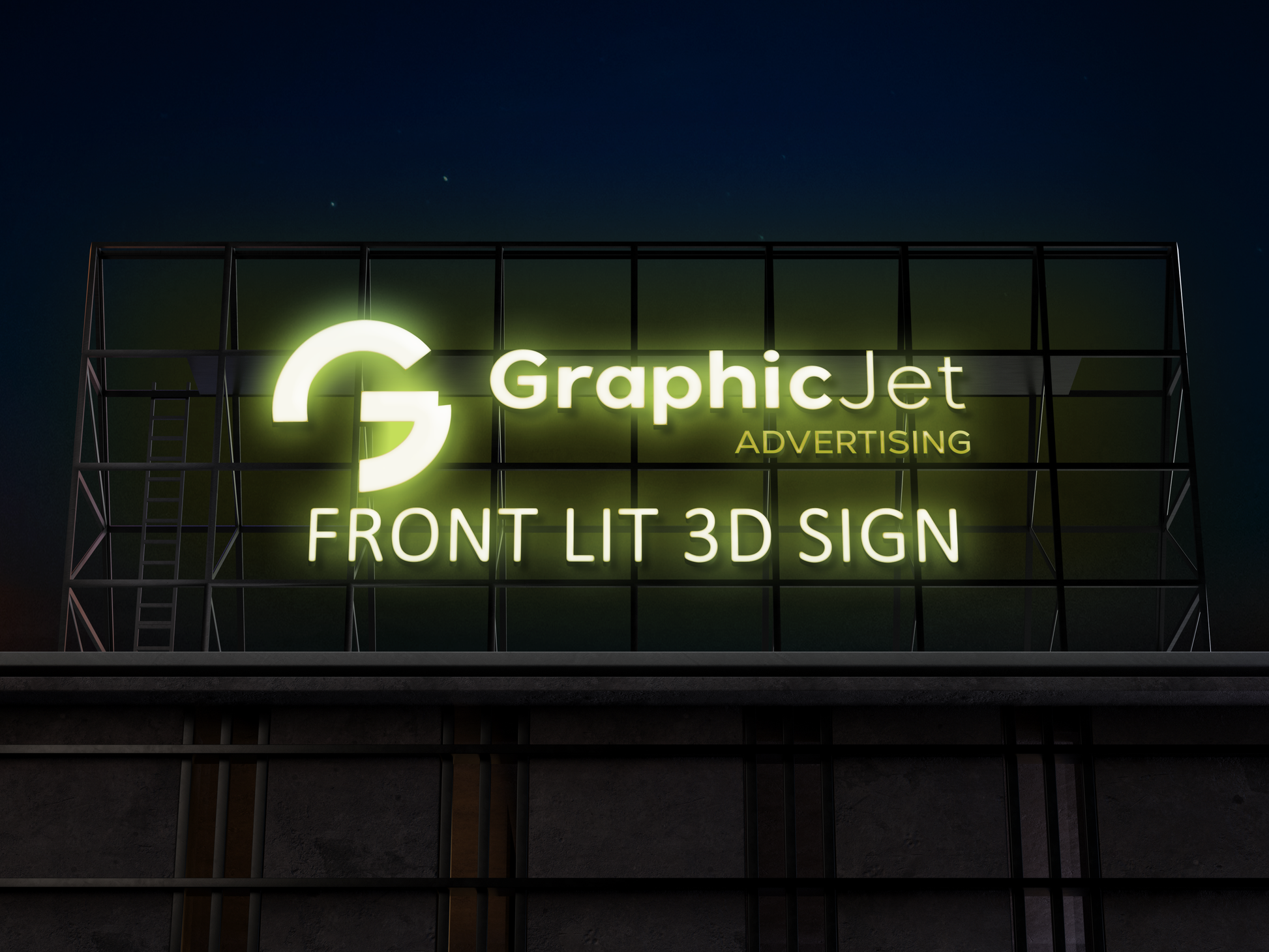 Front Light 3D Signage - Graphic Jet