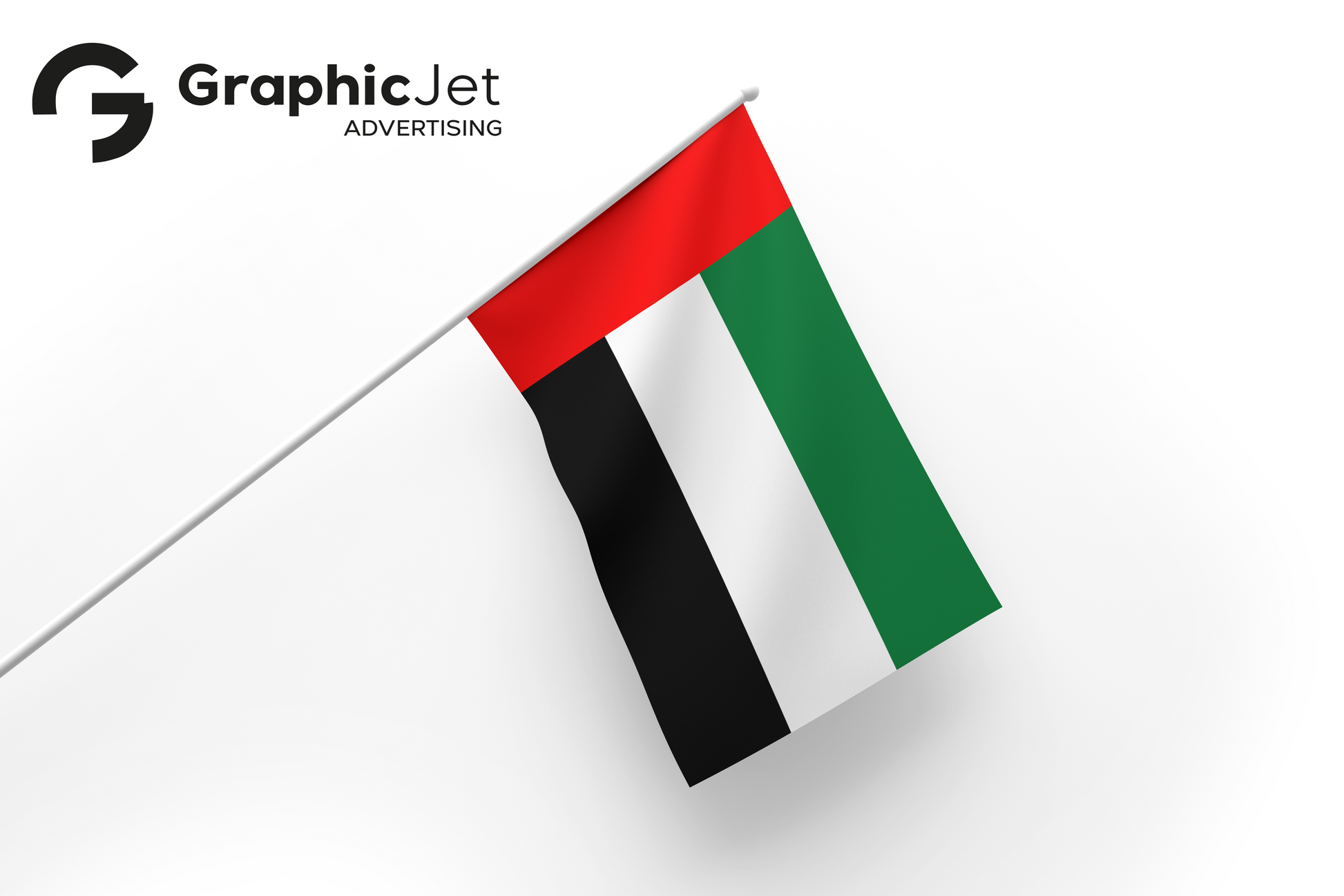 Handheld Flag UAE - Graphic Jet