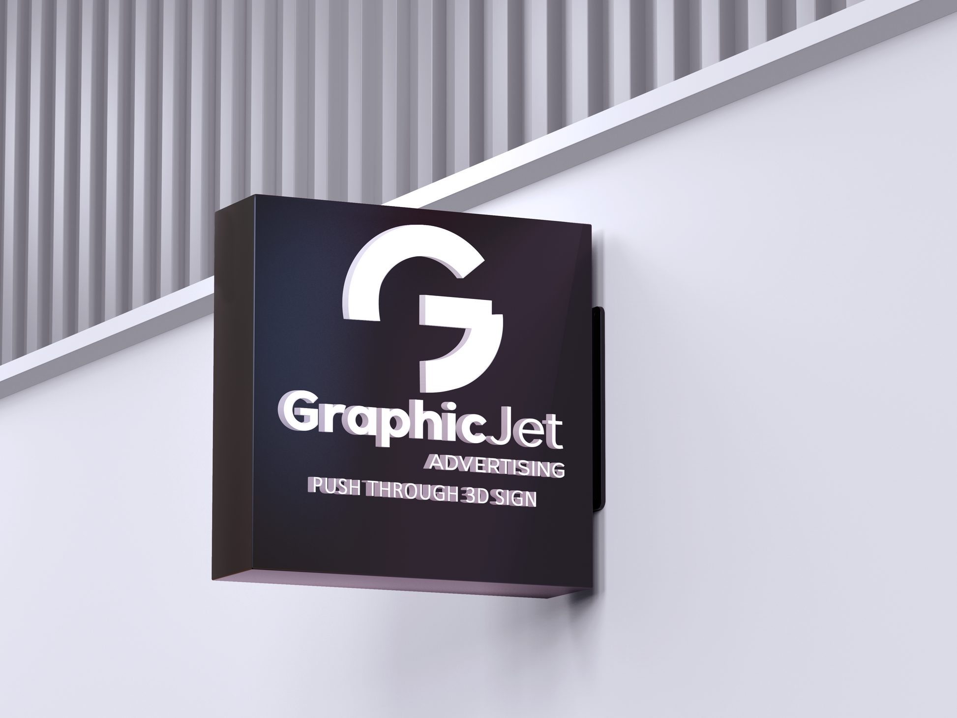 Push Through 3D Signboard - Graphic Jet