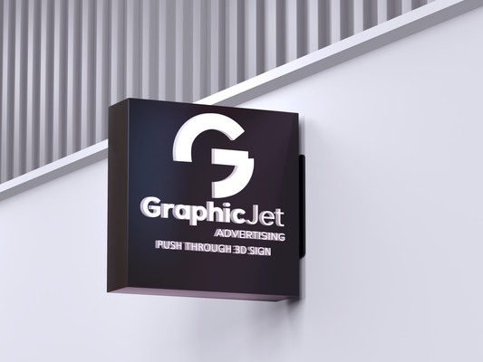 Push Through 3D Signboard - Graphic Jet