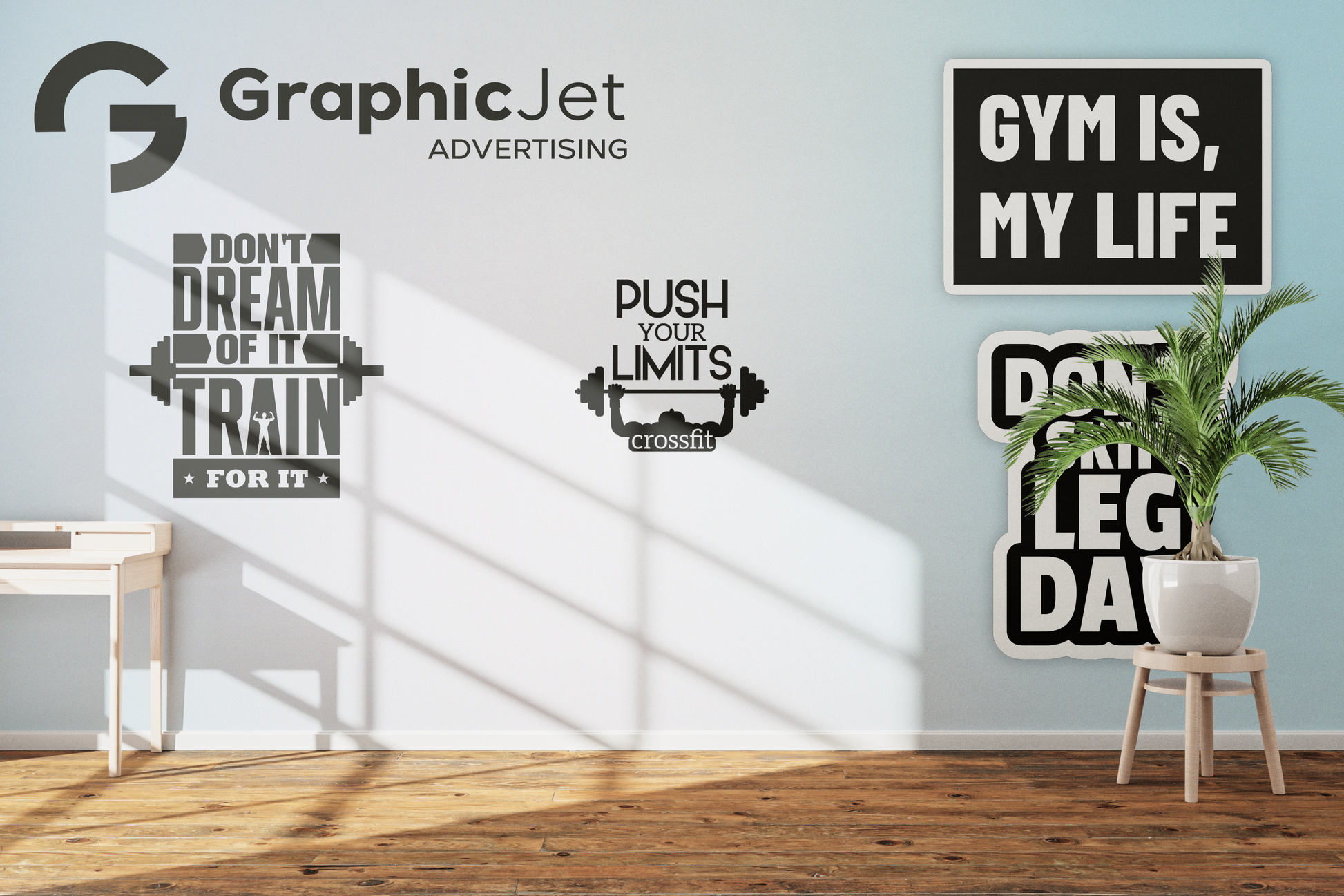 Wall Sticker in GYM - Graphic Jet